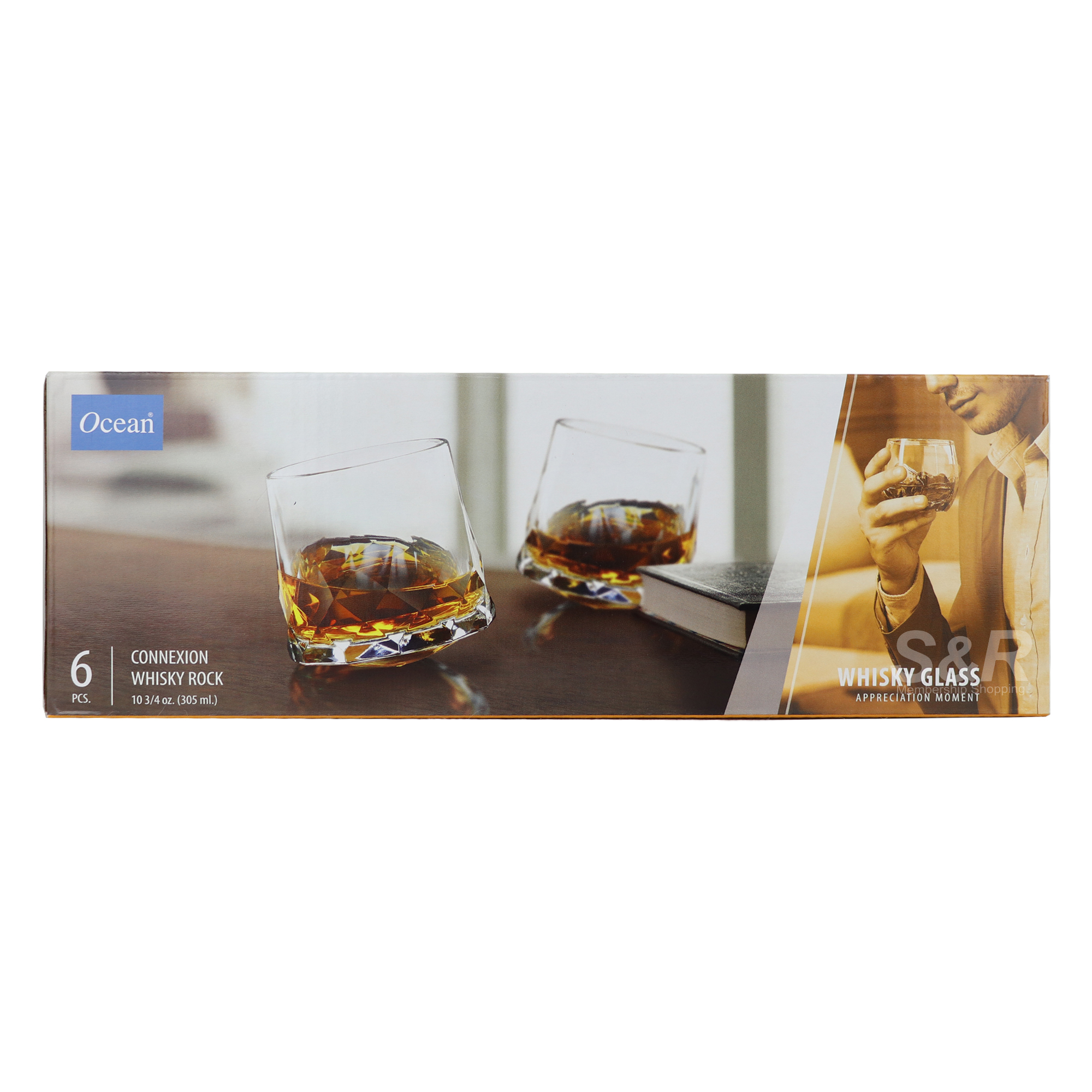 Ocean Connexion Whisky Rock Glass 6x305ml Ocean Connexion Whisky Rock Glass 6x305ml